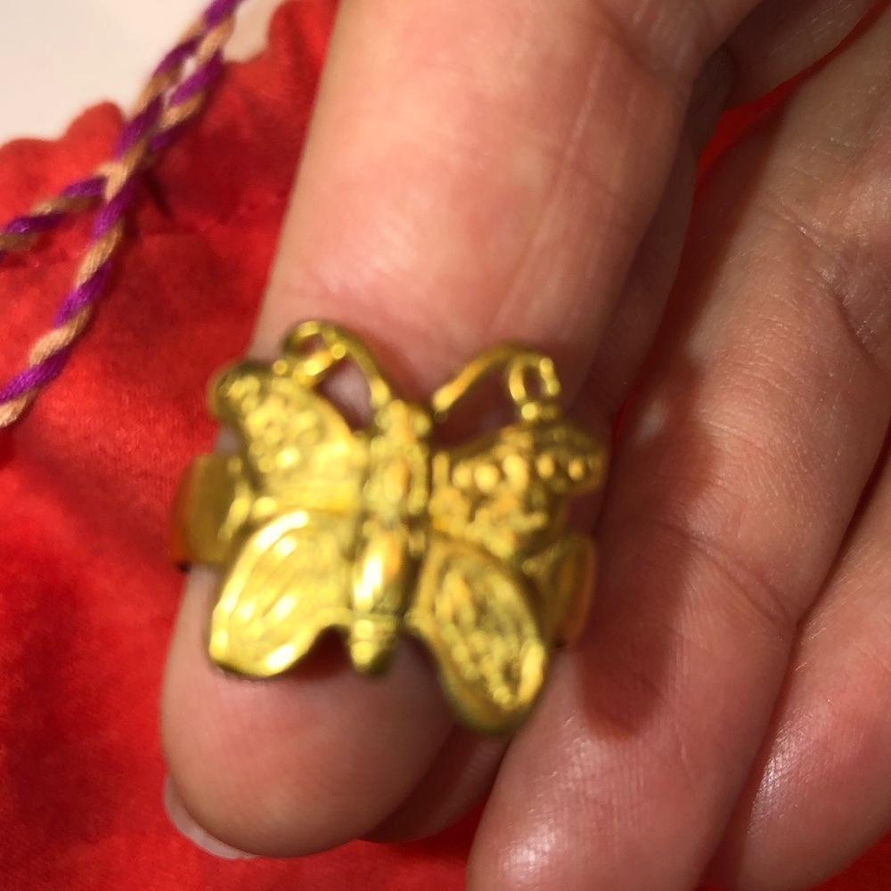 CANO Colombian gold butterfly ring